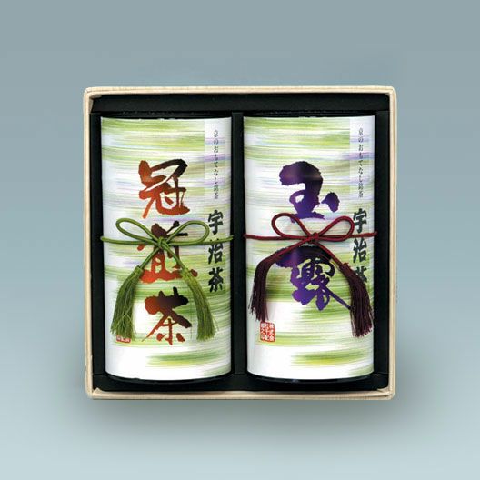 千紀園（せんきえん）の宇治茶詰合せ 『京のおもてなし』 玉露・冠煎茶 2本詰め