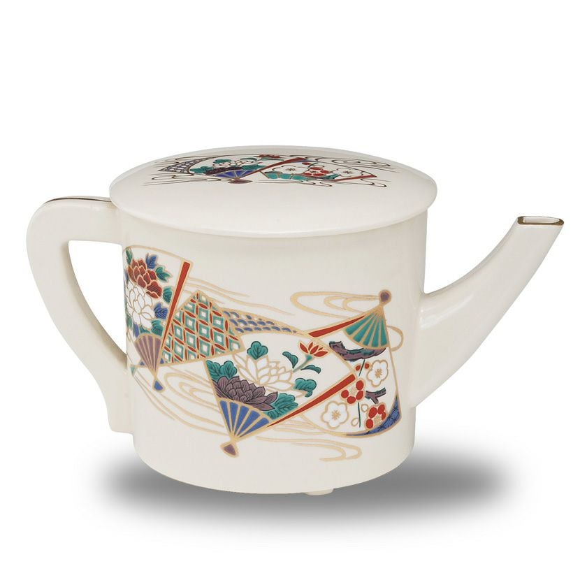 Ｔ７６３　水指　『仁清　扇面流』『通次嵩山 造』　共箱　茶道具 仁清写丸紋草花水指 御室窯 共箱 : 茶道具商 越中屋 - 通販 - Yahoo