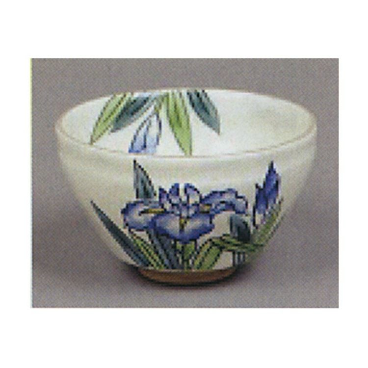茶道具 小茶碗 菖蒲 加藤忠泉作 忠泉 小茶碗