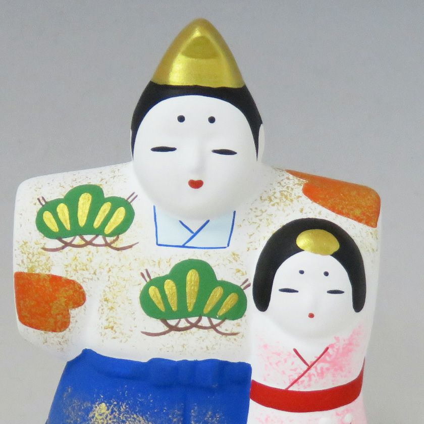 茶道具 香合（こうごう） 香合 立雛 楽山