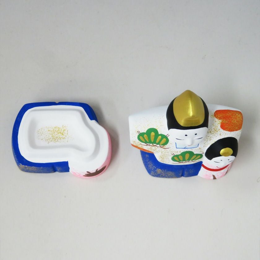 茶道具 香合（こうごう） 香合 立雛 楽山