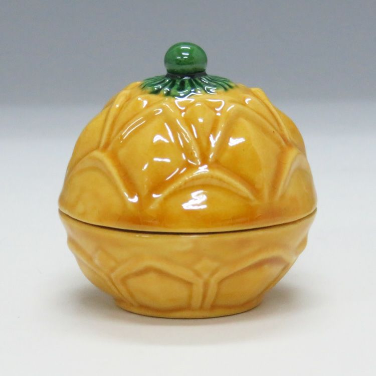 茶道具 香合 交趾 蕗の薹 陶若窯 新品未使用 茶道具 香合（こうごう） 香合 交趾 蕗の薹（ふきのとう） 横石嘉助