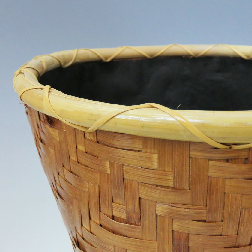 【茶道具】油竹炭斗　稽古用 茶道具 炭斗（炭取・すみとり） 油竹炭斗 炉用 ○写真はイメージです。