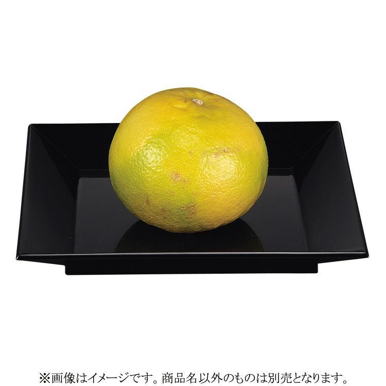 茶道具 盆（ぼん） 四方盆 真塗 大 「み菓子」 湖彩