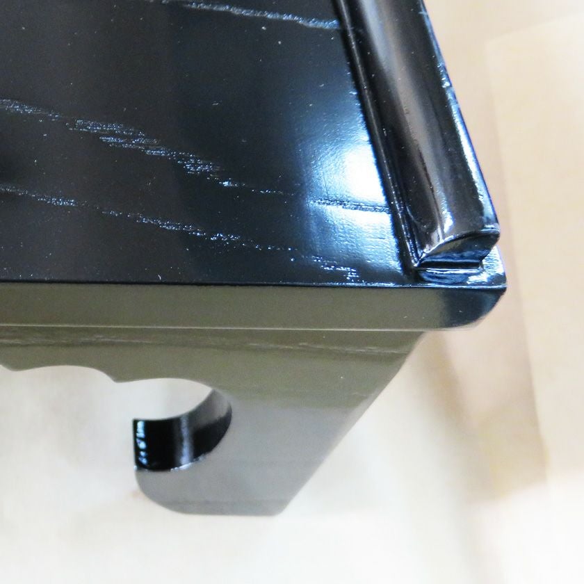 茶道具 七事式（しちじしき）用品 文台 黒掻合塗 湖彩