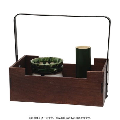 茶道具 莨盆（煙草盆・たばこぼん） 桑色手付莨盆 田楽 幸斎 ○