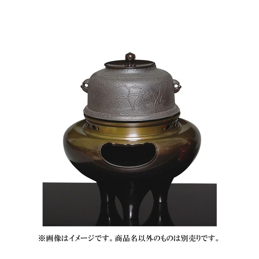 茶道具 風炉（ふろ） 唐銅朝鮮風炉 浜松地紋 政光・浄雲 ○商品名以外
