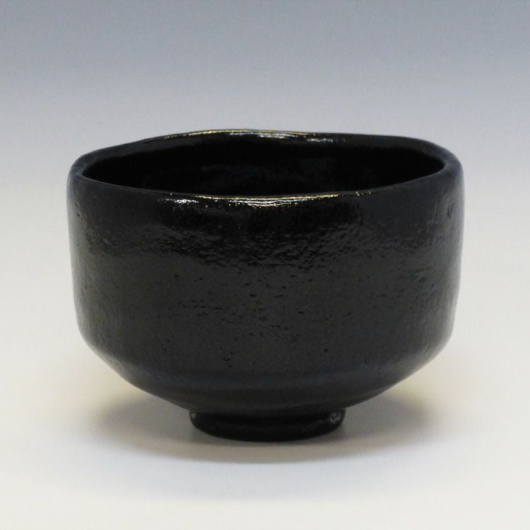 茶道具 茶器 「検校」佐々木昭楽 作、長次郎 写、 茶道具 楽茶碗（らくちゃわん） 茶碗 黒楽 長次郎写 利休 佐々木 昭楽