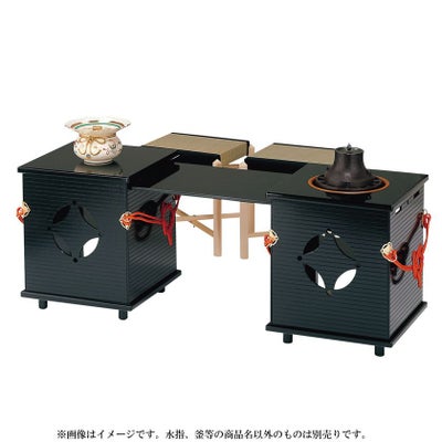 茶道具 御園棚（みそのだな） 御園棚 淡々斎好写 椅子2客付