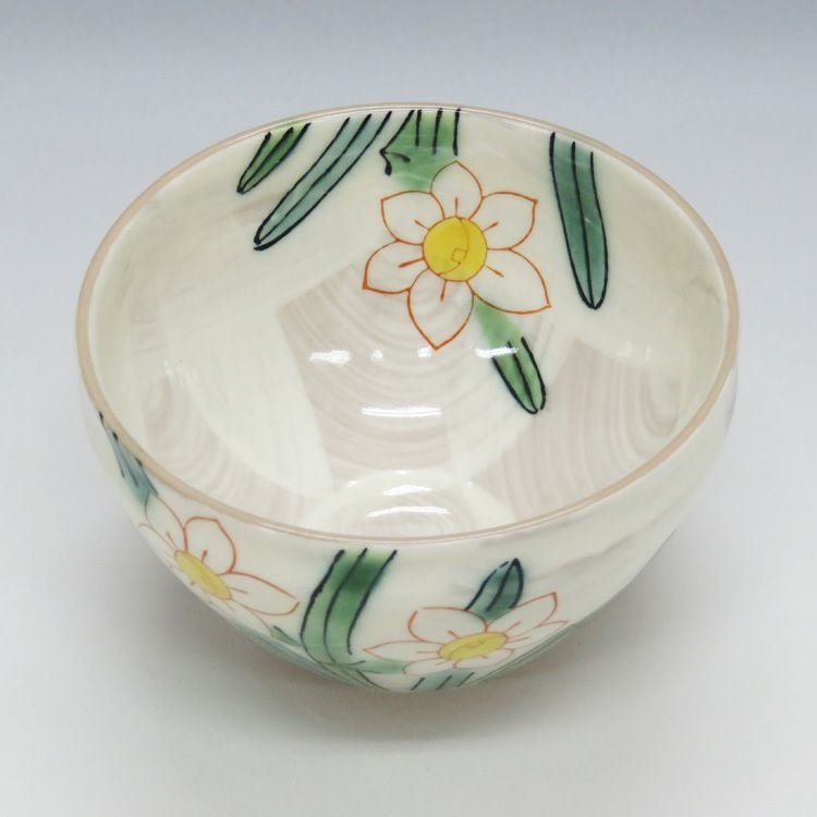 茶道具 小茶碗 水仙 加藤忠泉作 忠泉