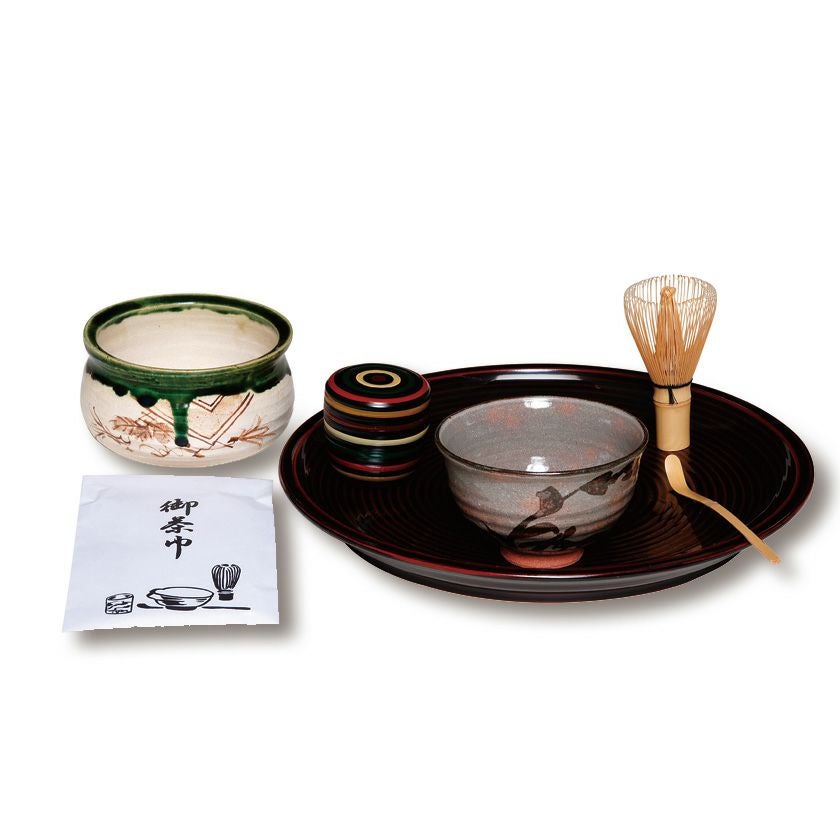 茶道具 お点前（お手前・おてまえ）セット 乱盆セット 溜 (木製) 尺一 乱盆