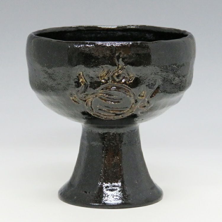茶道具 馬上杯 黒楽 宝珠 松楽窯