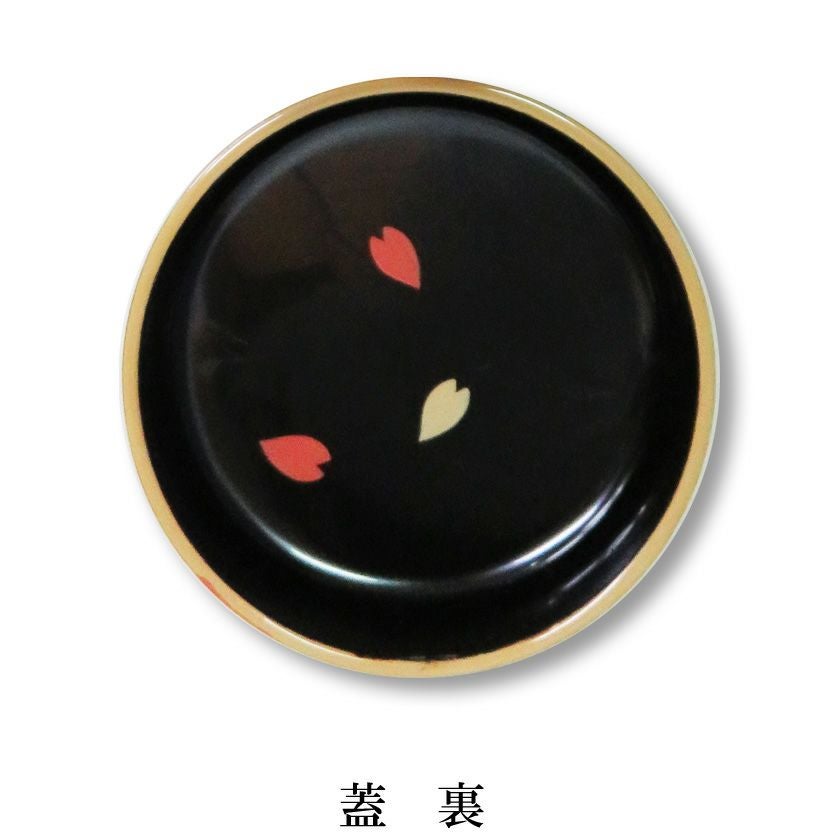 茶道具 棗（なつめ） 中棗 白漆 桜 中村湖彩 棗