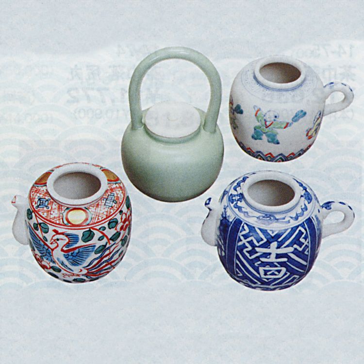 茶道具 四滴茶入 絵変り 高野昭阿弥（京都市）