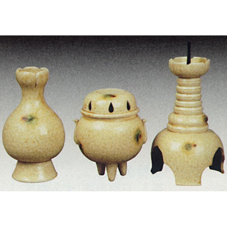 茶道具 三ッ具足 黄瀬戸 加藤好次
