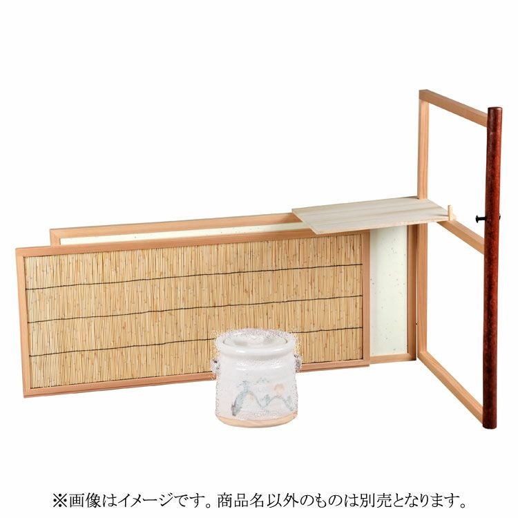 茶道具 自在棚 逆勝手点 【 織田有楽斎好写 台目棚 】 清峯 茶道具 棚（たな） 台目棚 有楽好写 (自在棚) 小林幸斎 ○