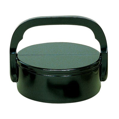 茶道具 懐石道具（かいせきどうぐ） 黒真塗 手付飯器 利休好写 (杓子