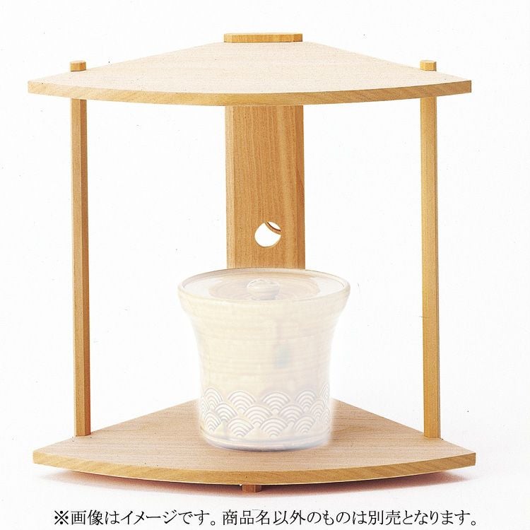 茶道具 棚（たな） 即中斎好写 桐 扇棚 小林幸斎 ※水