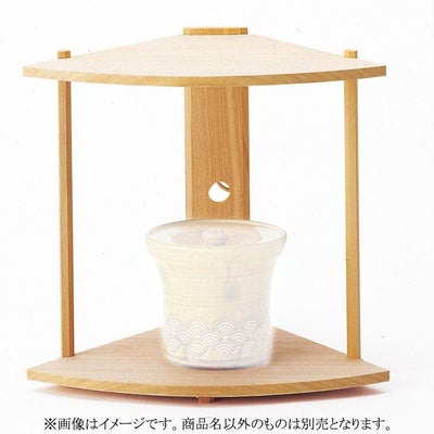 茶道具 棚（たな） 即中斎好写 桐 扇棚 小林幸斎 ※水