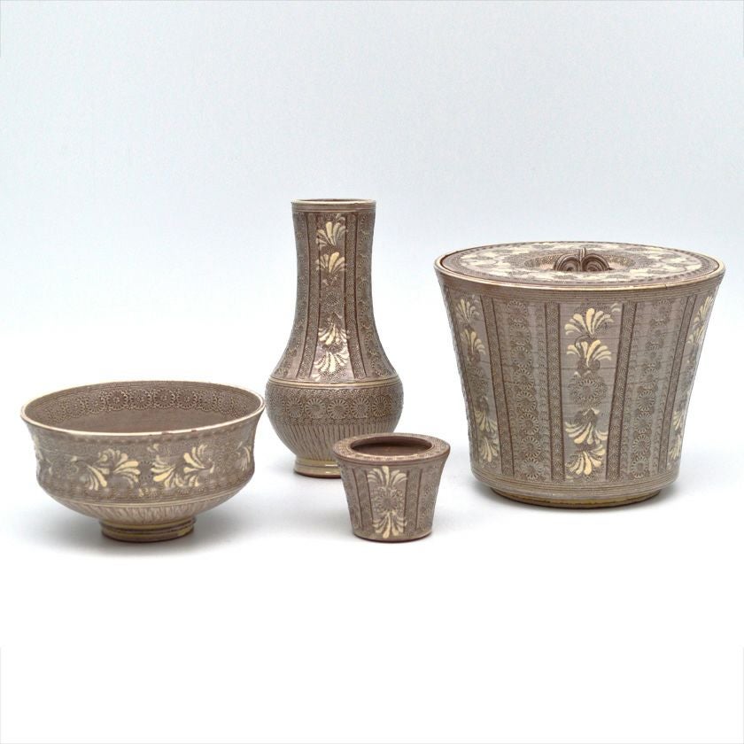 新品未使用　森里陶楽二代目　礼賓京三島　向付　5枚 森里陶楽（もりさととうらく）の作家作品一覧 陶芸作家・和食器の通販