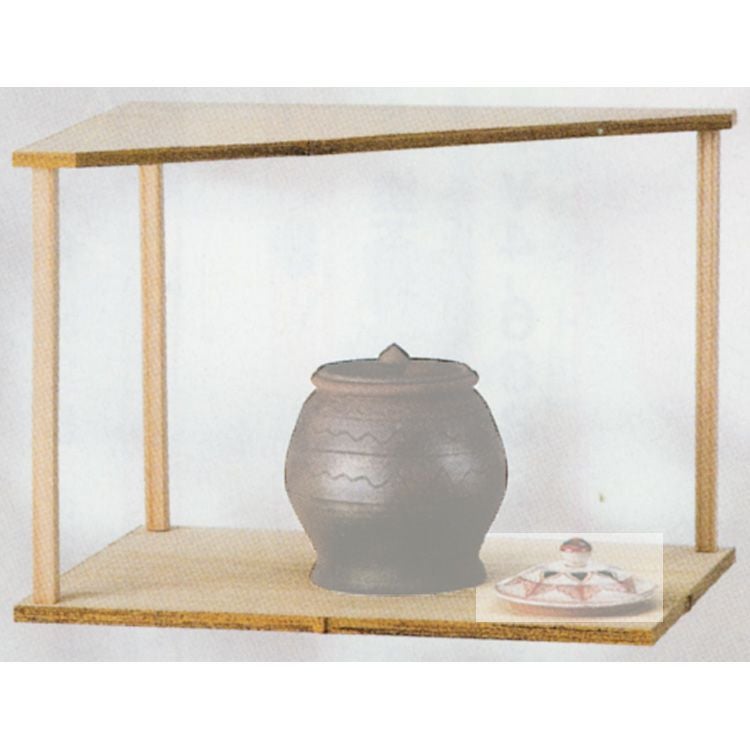 茶道具 山里棚 桐木地 竹張砂擦 ○写真は使用例です。「南蛮 芋頭水指