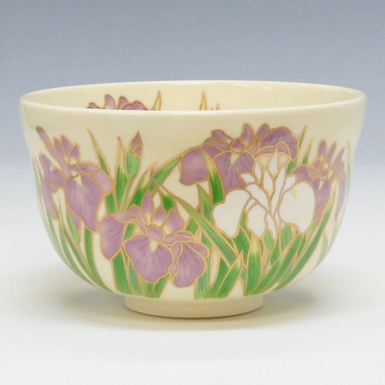 茶道具 抹茶茶碗（まっちゃちゃわん） 茶碗 仁清 菖蒲 宮地英香 端午の節句 こどもの日 抹茶茶碗は茶の湯文化である表千家・裏千家の茶道具や抹茶を専門に扱う千紀園（せんきえん）が通販で販売しています。茶会また初心者向けのお稽古用にご利用いただける抹茶碗です。贈り物・ギフトにも人気です。