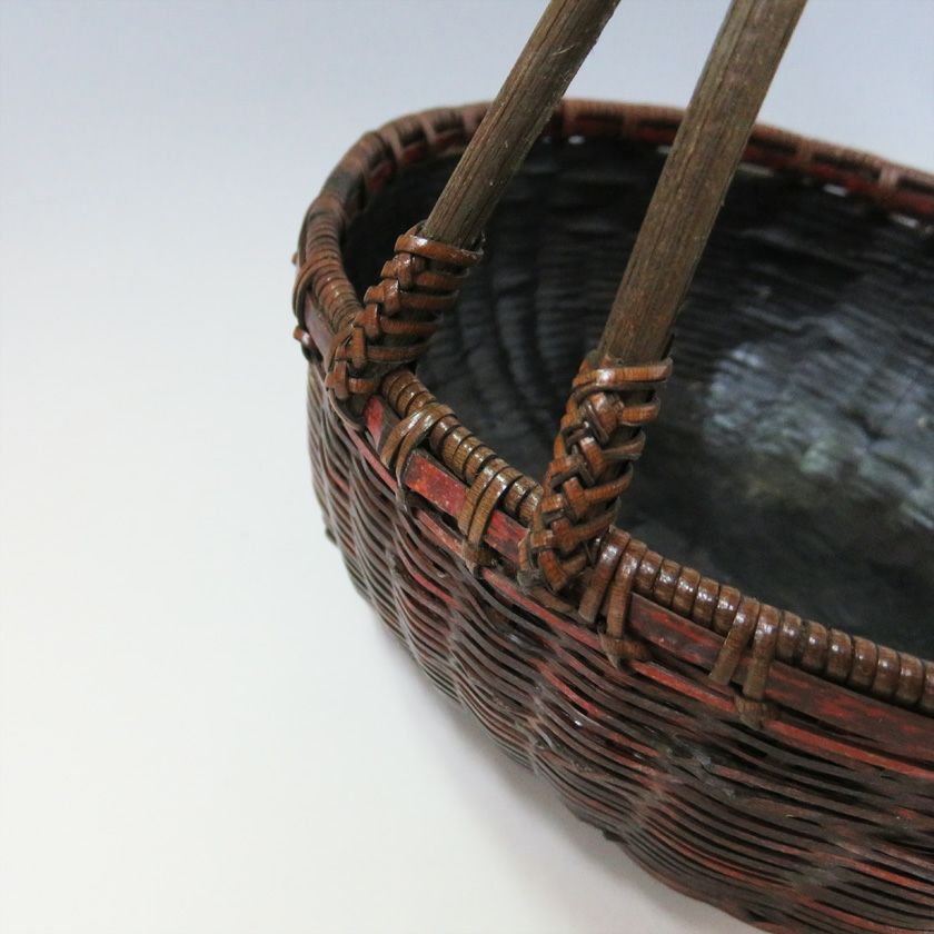 茶道具 炭斗（炭取・すみとり） 煎茶 手付炭斗