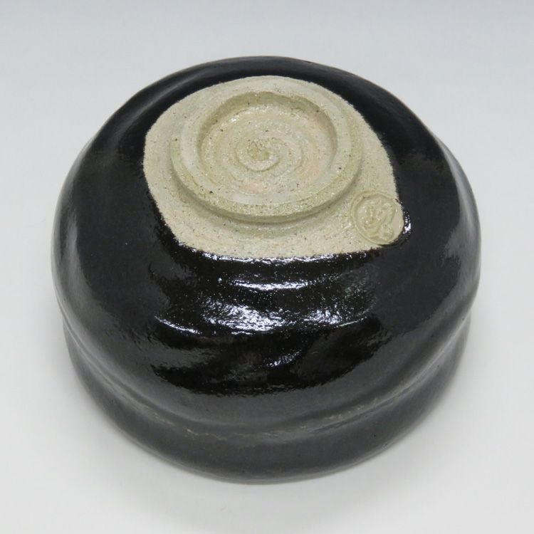 茶道具 茶碗 黒楽 幕釉 昭楽