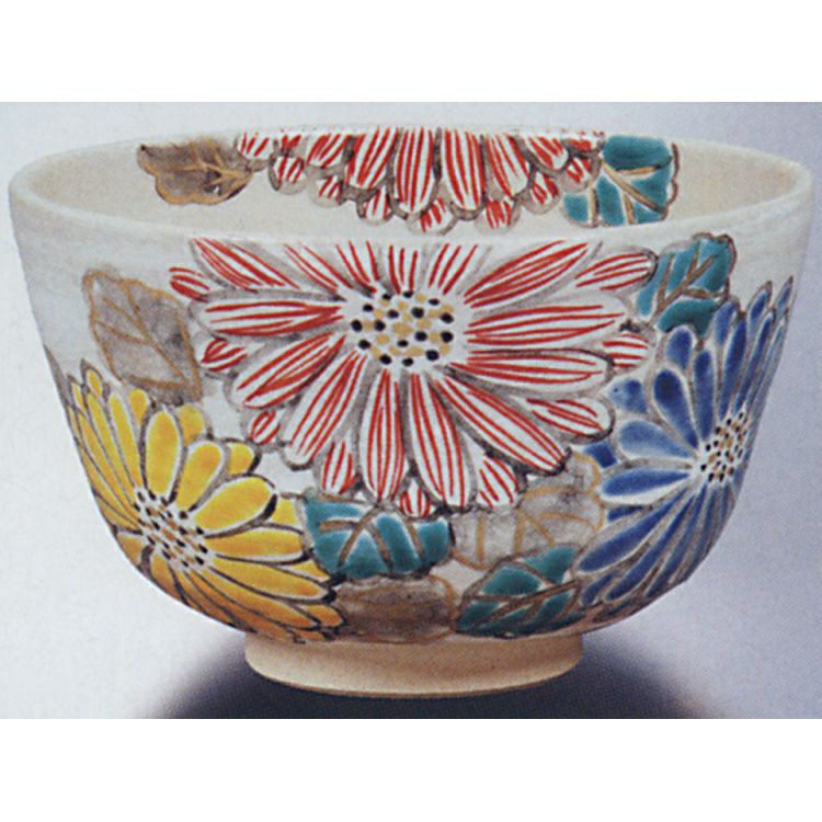 茶道具 茶碗 刷毛目 大菊 中山喜白 茶碗 抹茶茶碗は茶の湯文化である表千家・裏千家の茶道具や抹茶を専門に扱う千紀園（せんきえん）が通販で販売しています。茶会また初心者向けのお稽古用にご利用いただける抹茶碗です。贈り物・ギフトにも人気です。