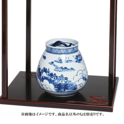 茶道具 水指（水差・みずさし） 水指 染付 近江八景 御室窯