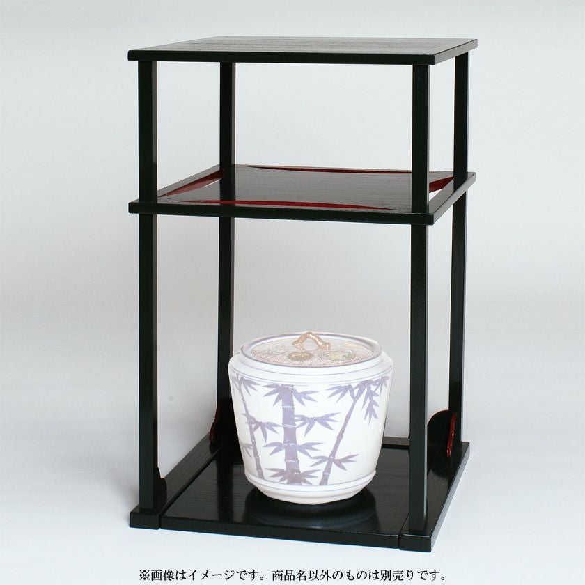 茶道具 棚（たな） 碌々斎好写 糸巻棚 中村宗悦 ○水指は別売です。