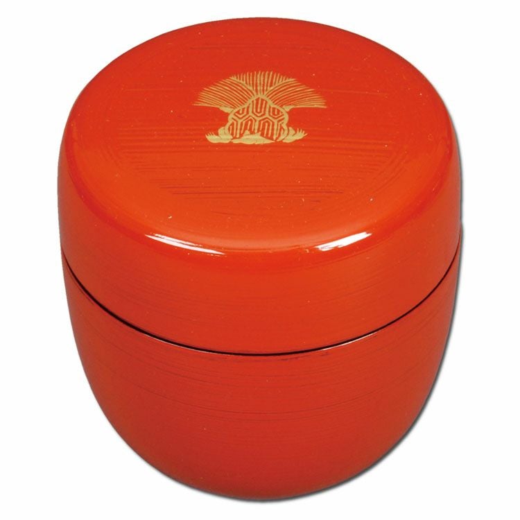 茶道具 棗 薄茶器 根来亀棗 木質 少庵好写