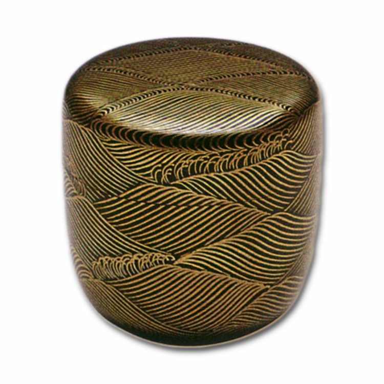 茶道具 逸品 波蒔絵 大棗 加賀蒔絵漆匠 林勝