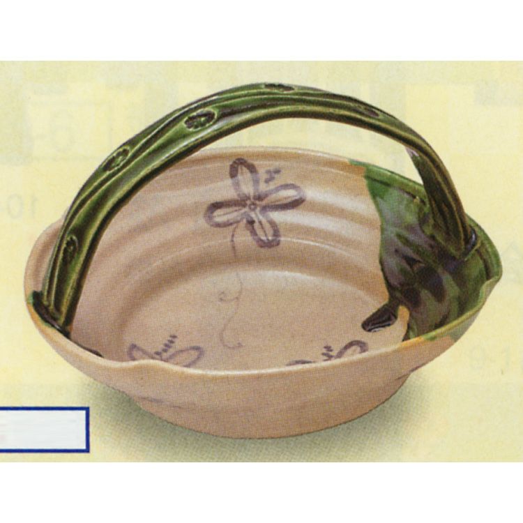織部　菓子鉢　【希少】骨董 時代あり コレクション　天目茶碗  茶器　茶道具 茶道具 菓子器 菓子鉢 織部 椿模様 茶道 : 茶道具いまや静香園 - 通販