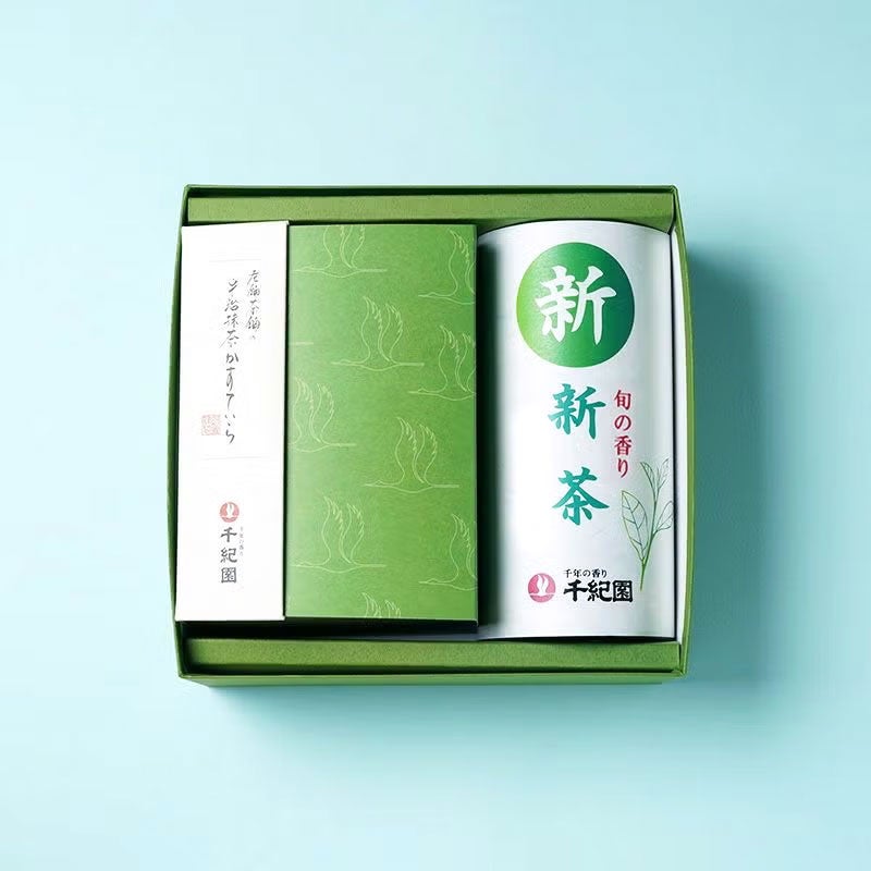 新品未使用　宇治園　特選　銘茶詰合わせ 新茶と宇治抹茶かすていら詰合せ | 千年の香り 千紀園