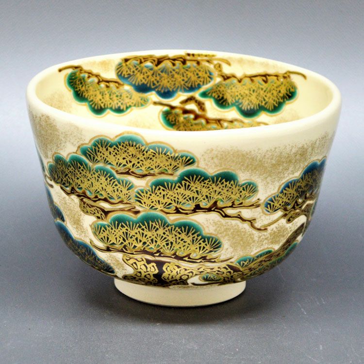 茶道具 抹茶茶碗（まっちゃちゃわん） 茶碗　仁清　松 加藤 如水 抹茶茶碗は茶の湯文化である表千家・裏千家の茶道具や抹茶を専門に扱う千紀園（せんきえん）が通販で販売しています。茶会また初心者向けのお稽古用にご利用いただける抹茶碗です。贈り物・ギフトにも人気です。