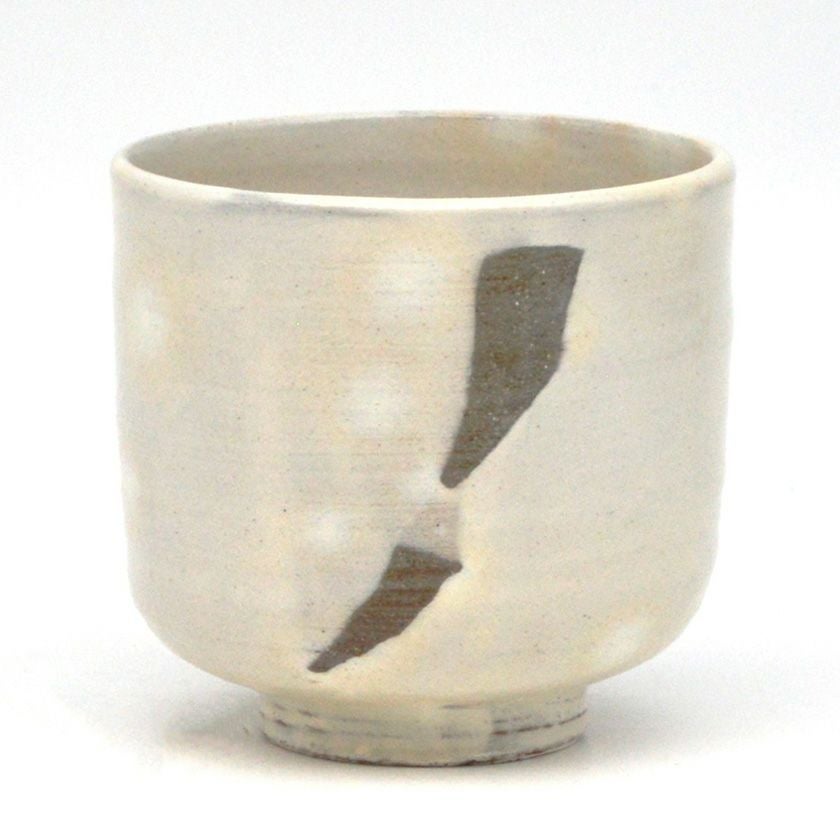 茶道具 筒茶碗（つつちゃわん） 筒茶碗 粉引 中村 与平