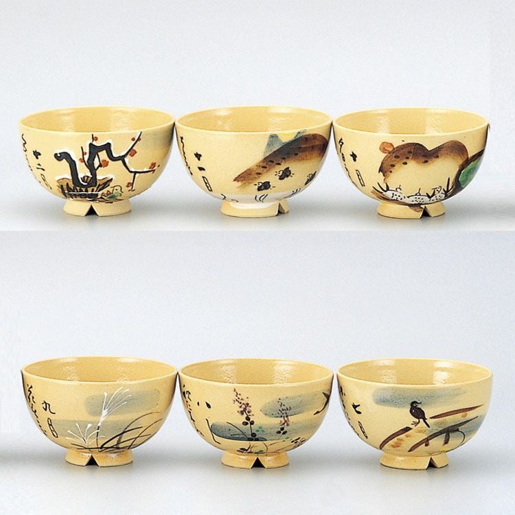 茶道具 抹茶茶碗（まっちゃちゃわん） 乾山写十二ケ月茶碗 水野秋草庵