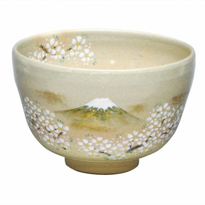 茶道具 抹茶茶碗（まっちゃちゃわん） 茶碗 乾山 富士に桜 中村 与平 