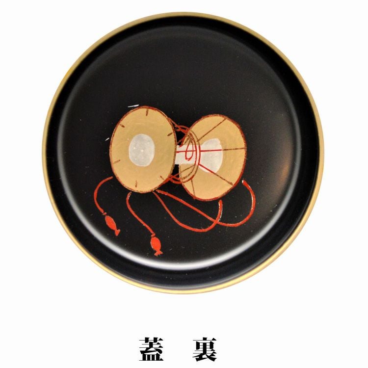 茶道具 棗（なつめ） 中棗 立雛 蓋裏鼓絵 木質 | 千年の香り 千紀園