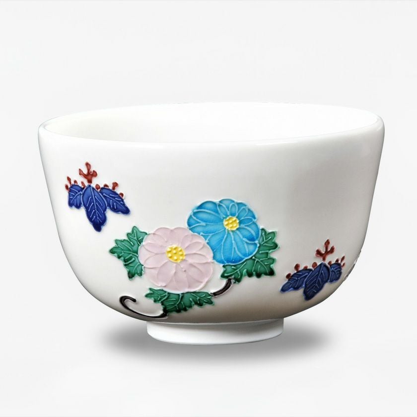 茶道具 抹茶茶碗（まっちゃちゃわん） 茶碗 交趾 菊桐 中村 翠嵐