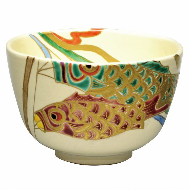 茶道具 抹茶茶碗（まっちゃちゃわん） 茶碗 仁清 鯉のぼり 壱休窯 抹茶茶碗は茶の湯文化である表千家・裏千家の茶道具や抹茶を専門に扱う千紀園（せんきえん）が通販で販売しています。茶会また初心者向けのお稽古用にご利用いただける抹茶碗です。贈り物・ギフトにも人気です。