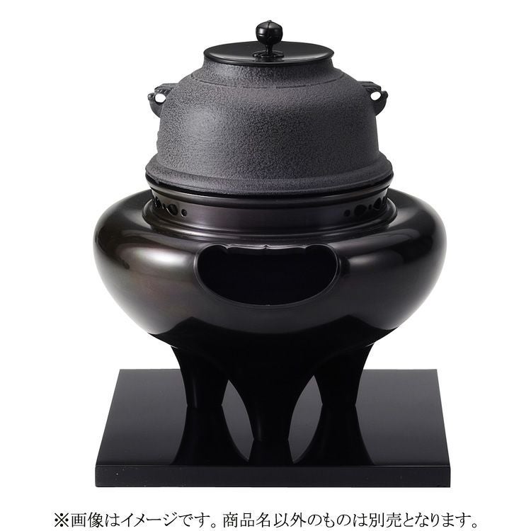 茶道具 風炉（ふろ） 真形釜添 唐銅朝鮮風炉 菊地 政光・浄雲 作
