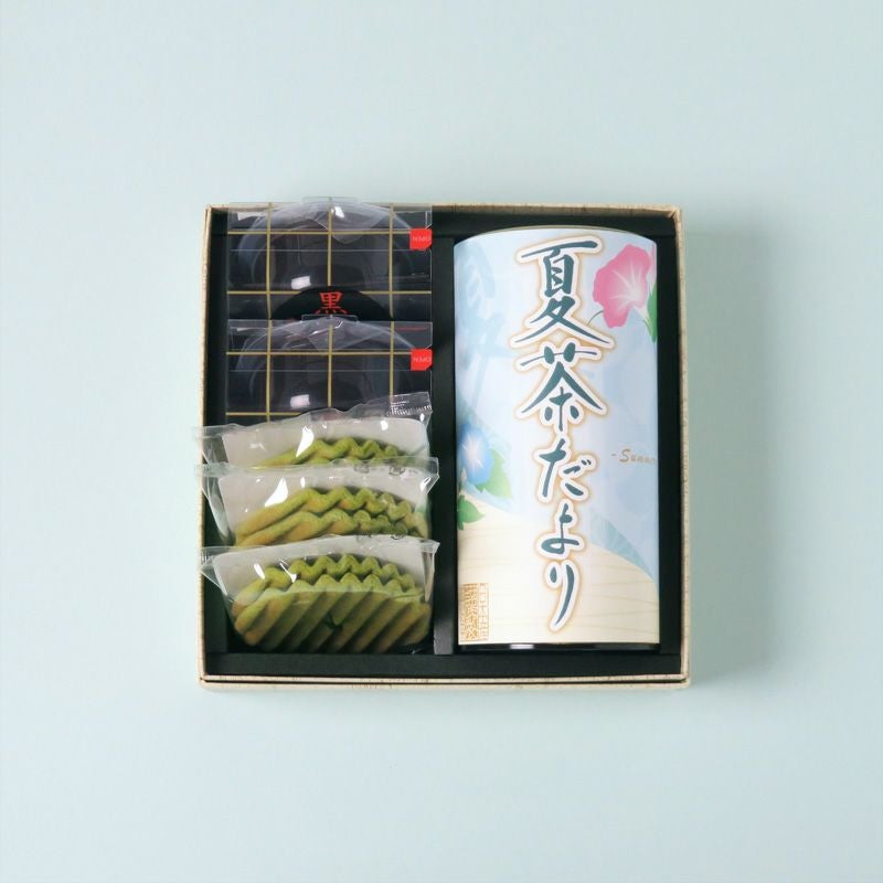 千紀園（せんきえん）の宇治茶と和スイーツセット＜夏ギフト限定茶缶付き＞