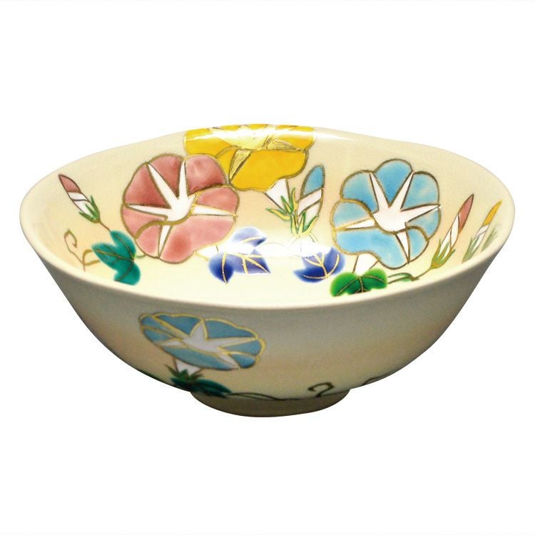 茶道具 平茶碗（ひらちゃわん） 平茶碗 色絵 朝顔 伊坂 清香 抹茶茶碗は茶の湯文化である表千家・裏千家の茶道具や抹茶を専門に扱う千紀園（せんきえん）が通販で販売しています。茶会また初心者向けのお稽古用にご利用いただける抹茶碗です。贈り物・ギフトにも人気です。