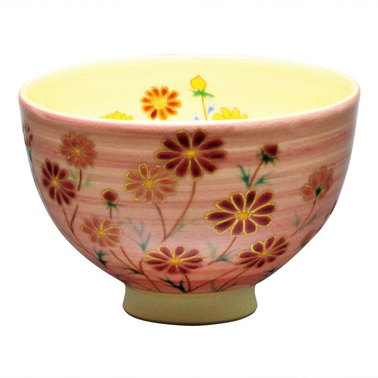 茶道具 抹茶茶碗（まっちゃちゃわん） 茶碗 桃釉 秋桜 見谷 福峰