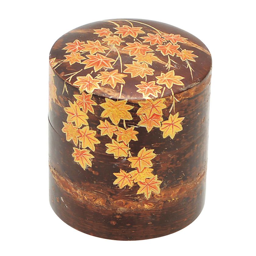 茶道具 茶器（ちゃき） 桜木地中次 紅葉蒔絵 佐々木 麗峰 | 千年の香り
