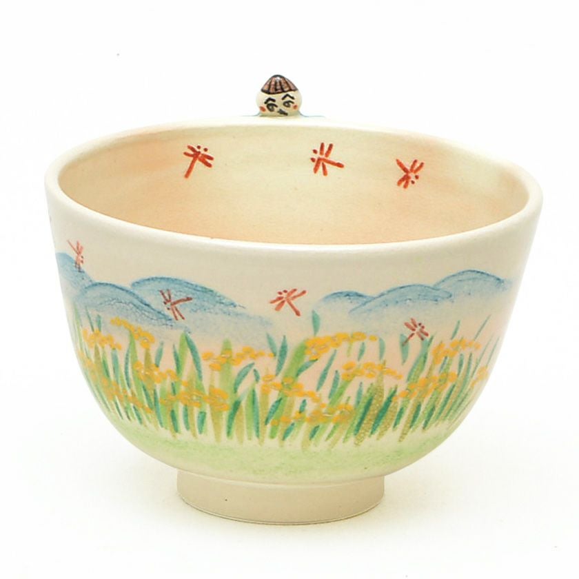 茶道具 抹茶茶碗（まっちゃちゃわん） 茶碗 色絵 稲穂にかかし 東山 深山 抹茶茶碗は茶の湯文化である表千家・裏千家の茶道具や抹茶を専門に扱う千紀園（せんきえん）が通販で販売しています。茶会また初心者向けのお稽古用にご利用いただける抹茶碗です。贈り物・ギフトにも人気です。