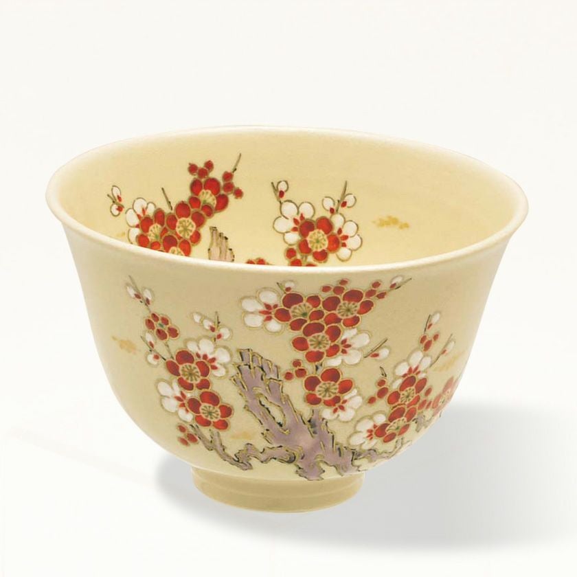 茶道具 抹茶茶碗（まっちゃちゃわん） 茶碗 薩摩焼 梅 古垣 嘉一