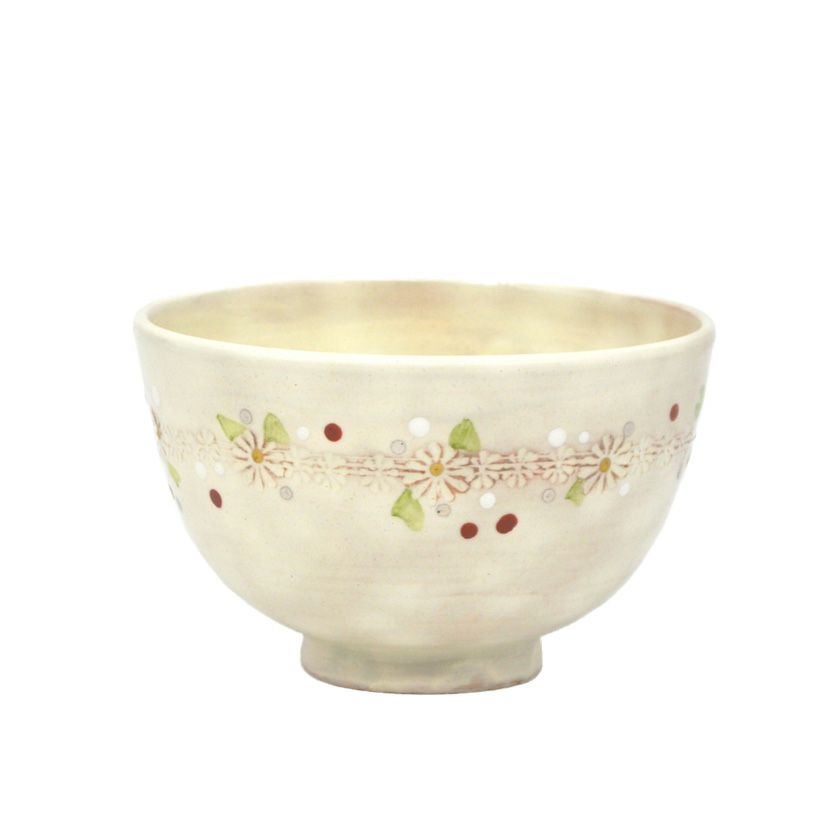 茶道具 抹茶茶碗（まっちゃちゃわん） 茶碗 粉引 クリスマスリース 清和窯 抹茶茶碗は茶の湯文化である表千家・裏千家の茶道具や抹茶を専門に扱う千紀園（せんきえん）が通販で販売しています。茶会また初心者向けのお稽古用にご利用いただける抹茶碗です。贈り物・ギフトにも人気です。